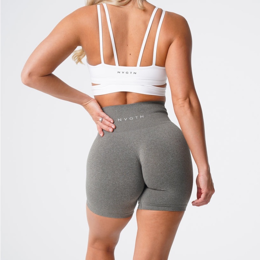 NVGTN Khaki Green Pro Seamless Shorts - Size M